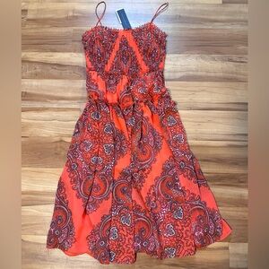 Banana Republic Paisley Ruffle Dress